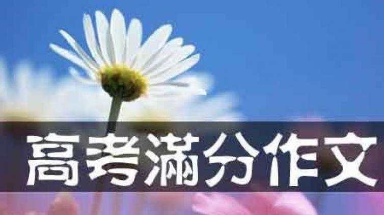高考满分作文方法：行文展现才情
